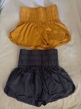 Free People The Way Home Running Shorts (2 pairs) XS